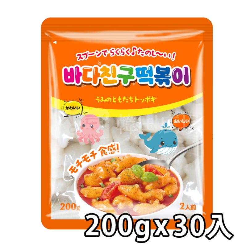 【農心ジャパン】海の友達トッポギ (トッポギ餅) 200g / 30入