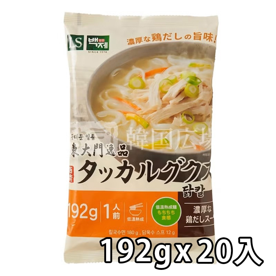 【農心】百済（ペクチェ）タックカルグクス(192g/1人前) / 20入