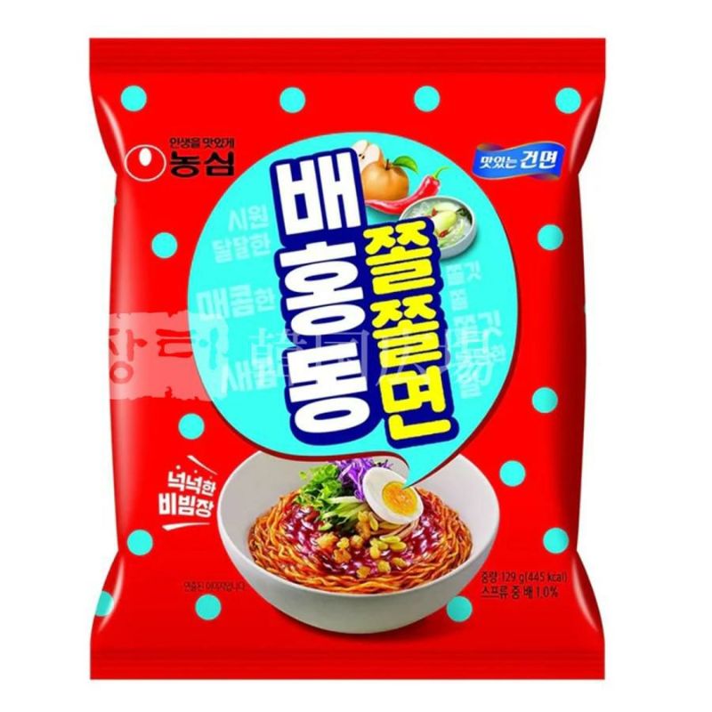 【農心】 農心 ベホンドン チョルチョル麺 129g / 32入　※賞味期限2026.01.24まで※