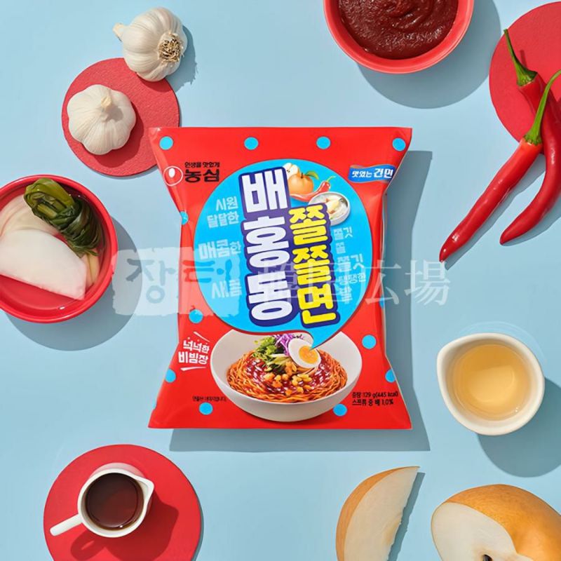 【農心】 農心 ベホンドン チョルチョル麺 129g / 32入　※賞味期限2026.01.24まで※