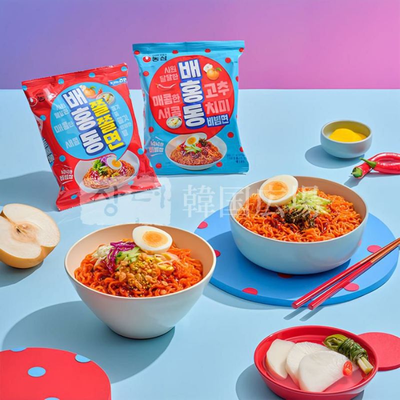 【農心】 農心 ベホンドン チョルチョル麺 129g / 32入　※賞味期限2026.01.24まで※