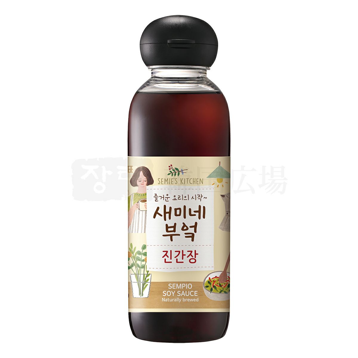 【センピョ】 セミネキッチン 眞醤油 450ml / 24入