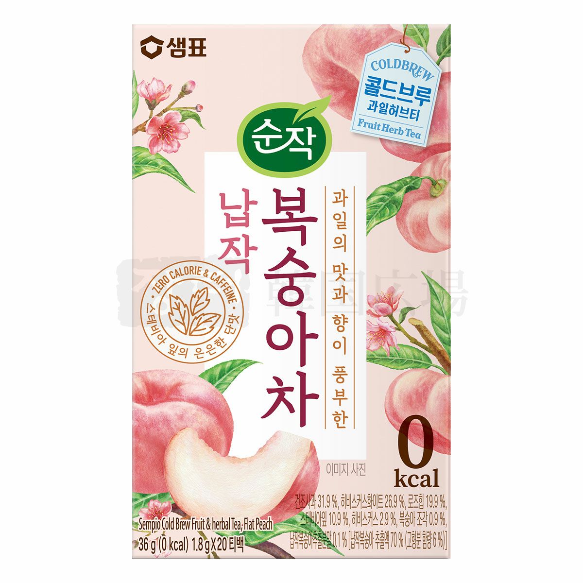 【センピョ】フラットピーチティー(1.8g*20包) / 12入