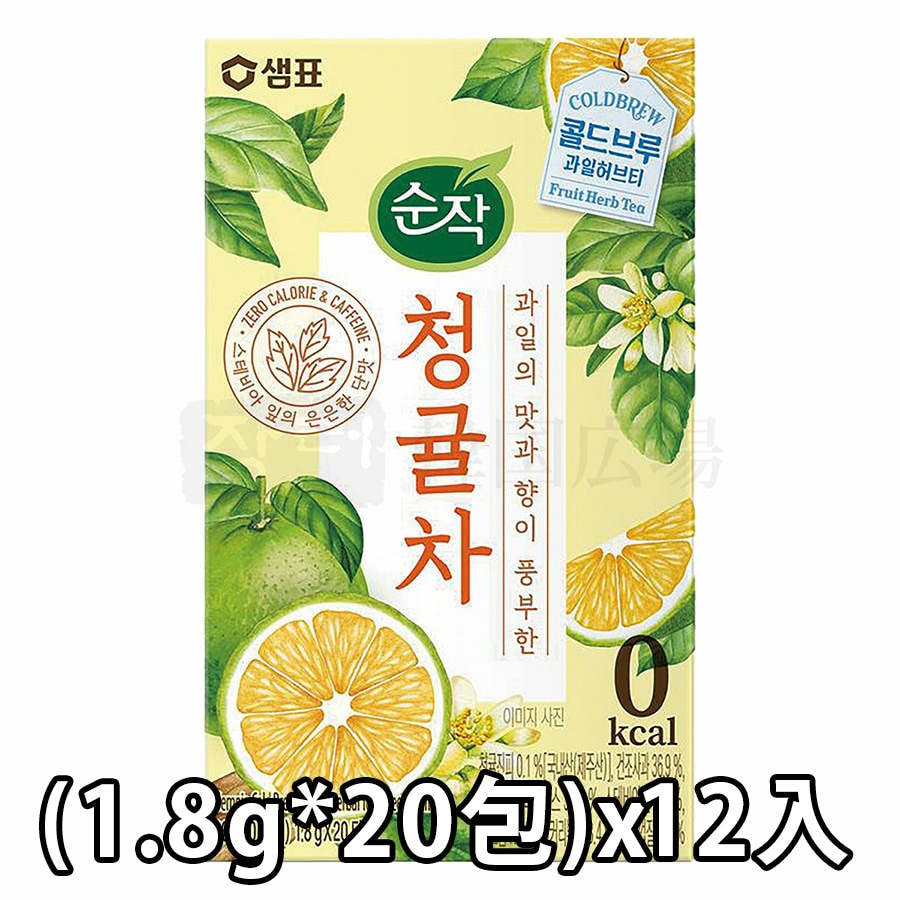 10%SALE★【センピョ】グリーンマンダリンティー(1.8g*20包) / 12入