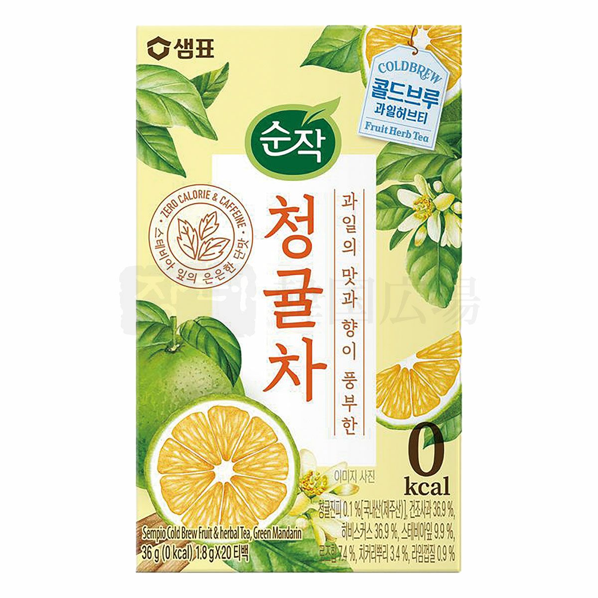 10%SALE★【センピョ】グリーンマンダリンティー(1.8g*20包) / 12入