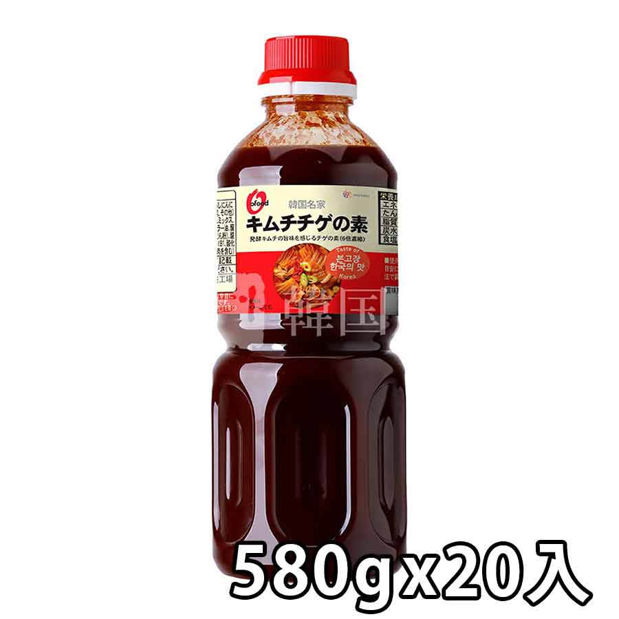 【O'Food】韓国名家 キムチチゲスープの素 580g / 20入 