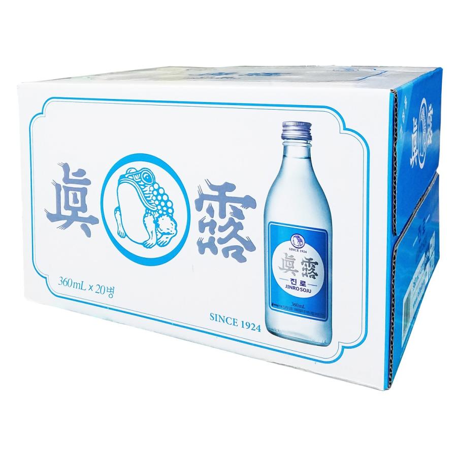 【JINRO】 真露焼酎 is back360ml /20入  【パッケージデザイン変更予定】