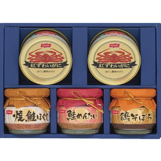 ニッスイ 紅ずわいがに缶詰・びん詰ギフトセット