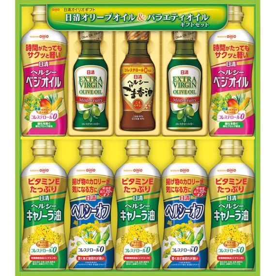 日清オイリオ  日清バラエティオイルギフト　10本　送料無料
