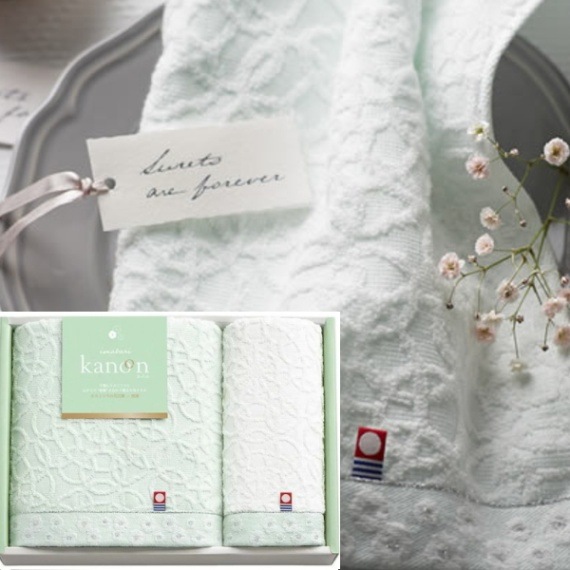 今治タオル【今治かのん】<b>36%OFF</b><br>バス・フェイスタオルセット