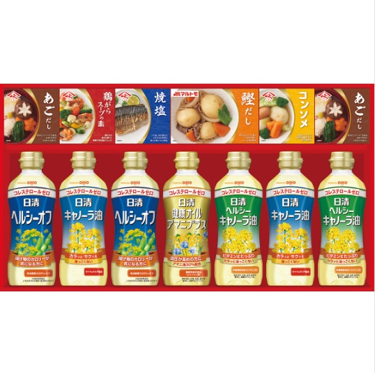 日清ヘルシーオイル＆バラエティ調味料ギフト<br>送料無料