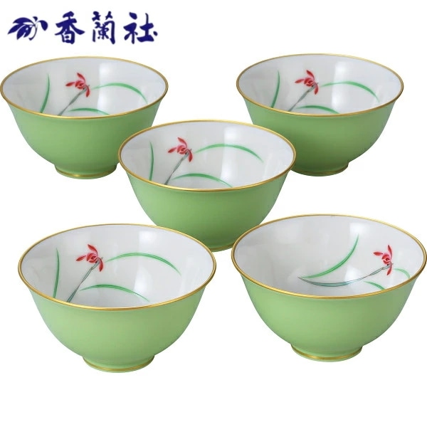 香蘭社<br>　らん　湯呑揃