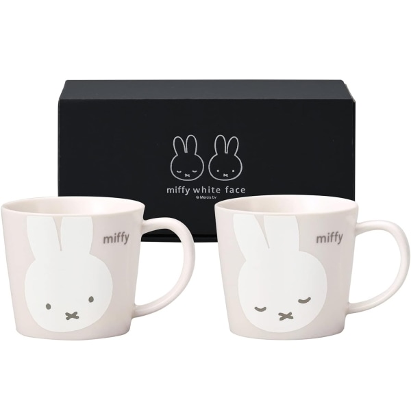 Miffy-ミッフィー-<br>ホワイトフェイス・ペアマグセット