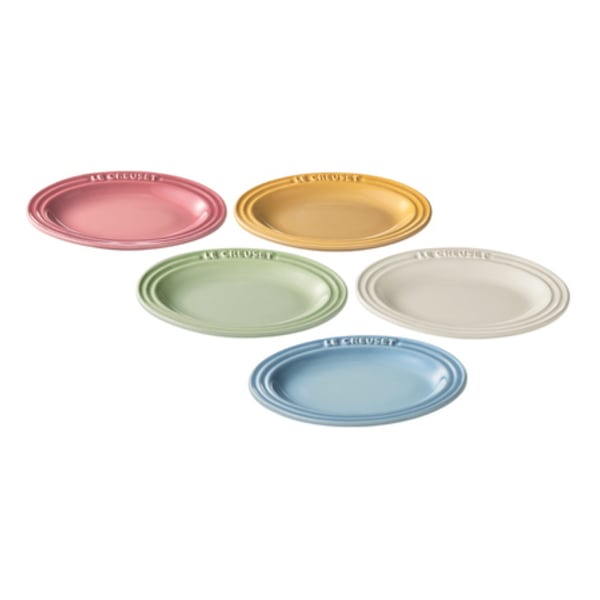 送料無料!ル・クルーゼ<br>ミニ・オーバル・プレート(5枚入り)※発送までに7日ほどお時間をいただきます。