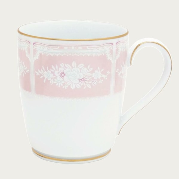 ノリタケ・レースウッドゴールド マグカップ1客（ピンク）