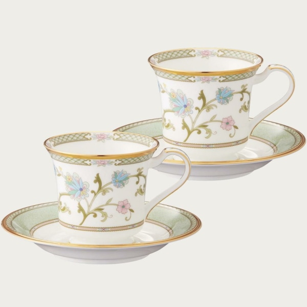 送料無料！ノリタケ・ヨシノ アメリカンカップ&ソーサーペア