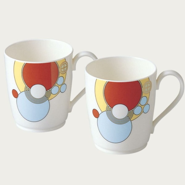 送料無料!ノリタケ・フランク・ロイド・ライト インペリアル マグカップペア