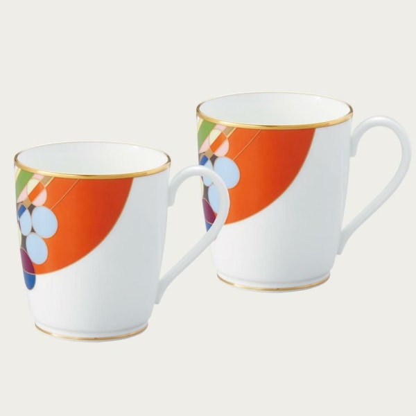 送料無料!ノリタケ・フランク・ロイド・ライト マーチバルーンズ マグカップペア