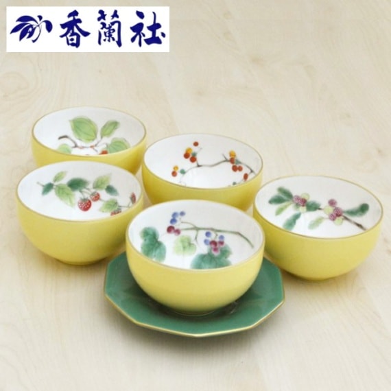 香蘭社<br>【山だより】湯のみ5客セット