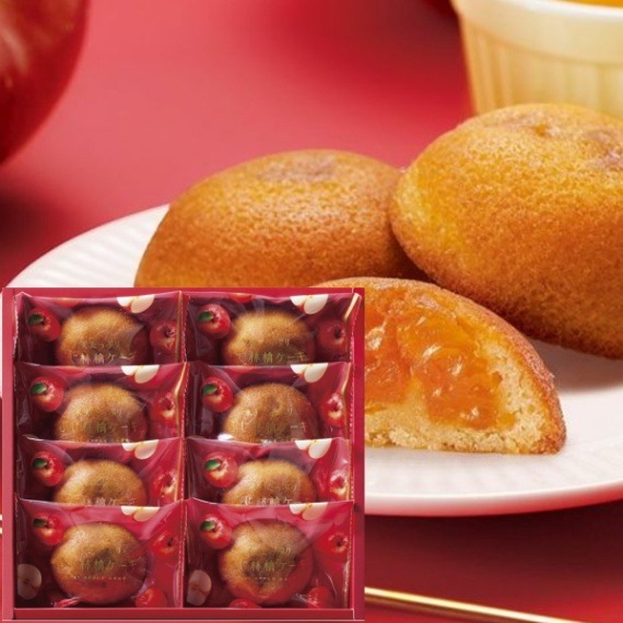 hitotoe ひととえ　果実たっぷり ふじ林檎ケーキ8個　8号