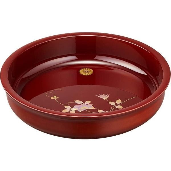 菓子鉢 春慶 紀の里　菊紋入<br>送料無料