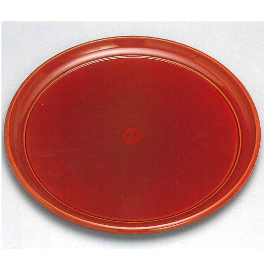 春慶塗　尺〇盆　すかし菊紋入<br>送料無料