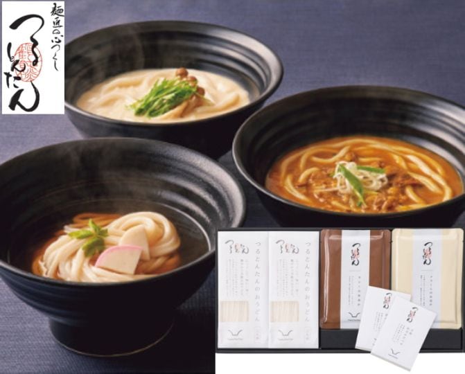 つるとんたん　かけ・カレー・クリームのおうどん６人前