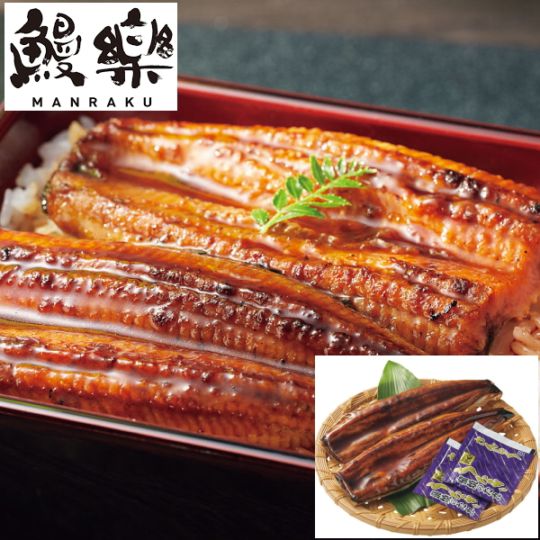 鰻楽　国産うなぎ蒲焼（長焼）（２尾）<br>送料無料<br>「約7～10日前後」発送予定<br>うなぎ　ウナギ　鰻