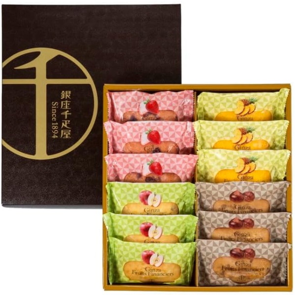 送料無料！銀座千疋屋<br>銀座フルーツフィナンシェ12個※産地直送商品の為、発送までに７日～10日ほど頂きます。