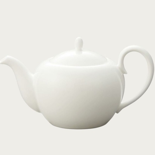 送料無料！ノリタケ・アンサンブルホワイト ホワイト ティーポット(小)