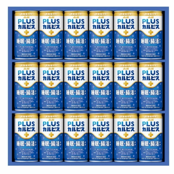 カルピス　健康乳酸菌ギフト　18缶　送料無料！　TNG3P　アサヒ、ブランド、健康、乳酸菌、カルシウム、記念品、おいしい、手土産、夏に人気、贅沢、家族、おすすめ、さわやか、すこやか、国産、睡眠、腸活、安眠