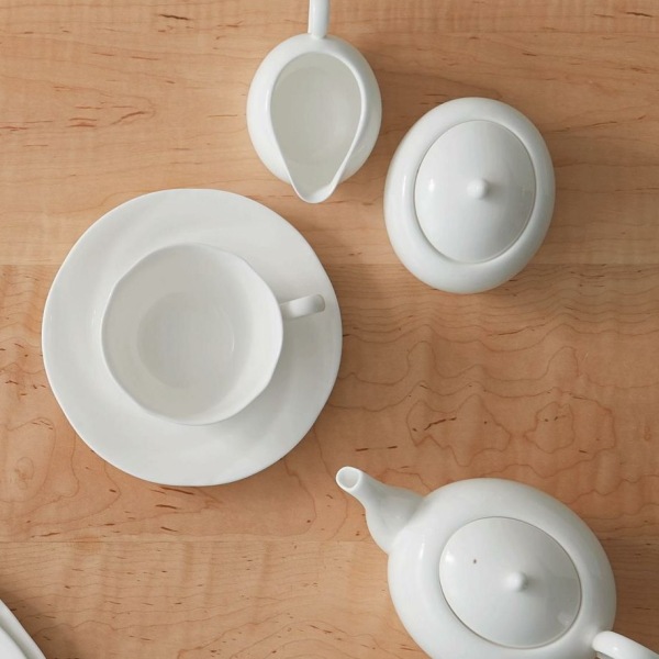 ノリタケ・アンサンブルホワイト 16cmプレート