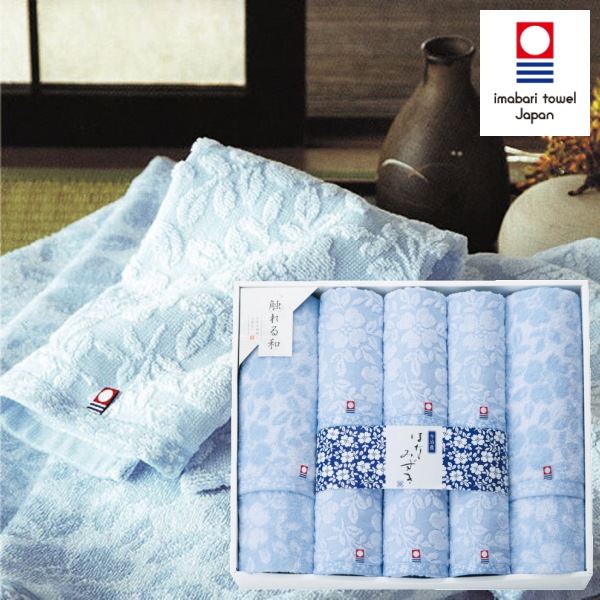 【今治産】＜触れる和　はなみずき＞<b>30%OFF　送料無料</b><br>バス2枚・フェイス4枚・ウォッシュ2枚
