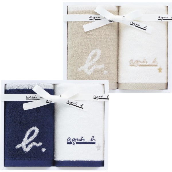 アニエスベー　<br>ゲストタオル２枚