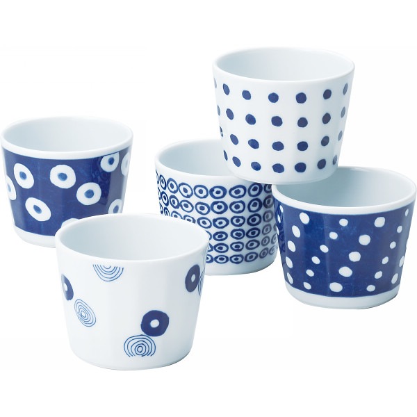 波佐見焼　藍丸紋　レンジ鉢トリオ　3個、送料無料