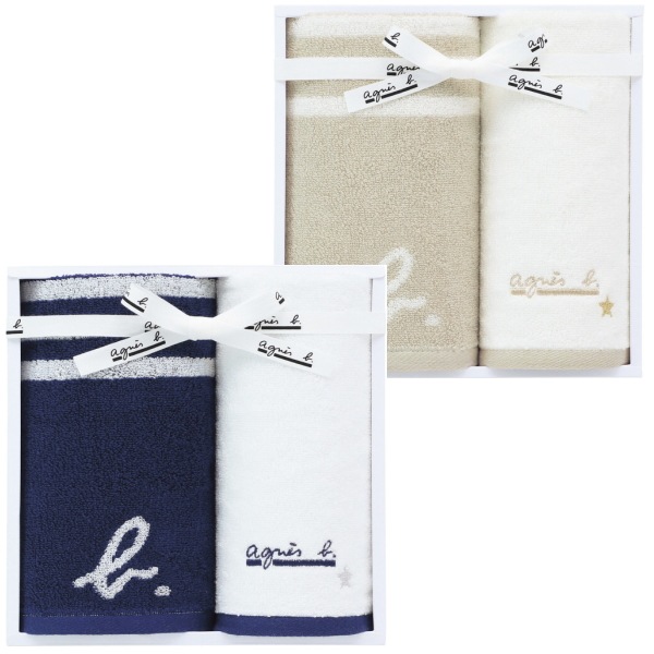 アニエスベー　<br>フェイス・ゲストタオルセット