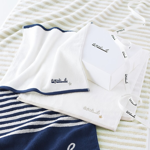 アニエスベー【送料無料】<br>フェイス・ゲストタオルセット