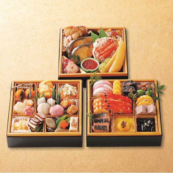 札幌市中央卸売市場発　北都膳　三段重