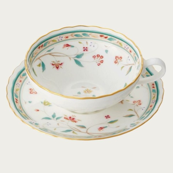 ノリタケ・花更紗 ティーカップ&ソーサー1客