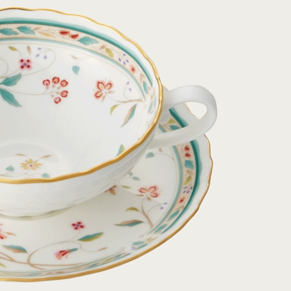 ノリタケ・花更紗 ティーカップ&ソーサー1客