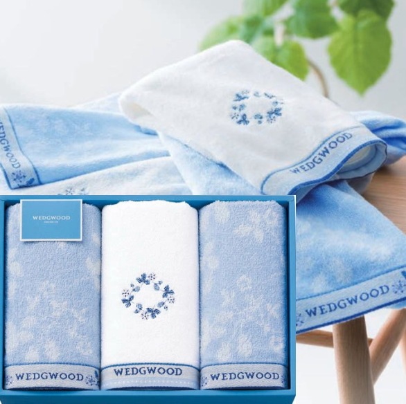 WEDGWOOD ウェッジウッド　フェイスタオル２枚 ウォッシュタオル１枚<br>送料無料