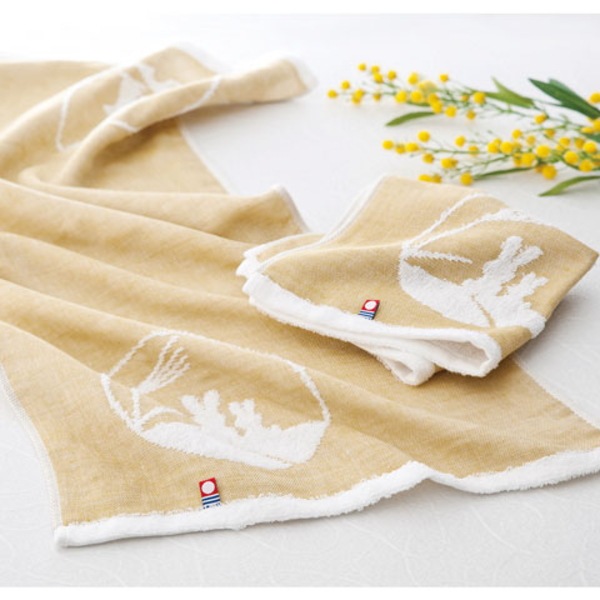 今治製タオル【月夜うさぎ】<b>30%OFF　</b><br>フェイスタオル2枚