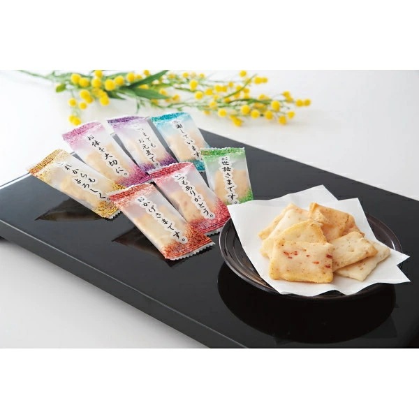 大正七年創業　百菓匠　まえだ 感謝の気持ち コメントあられ