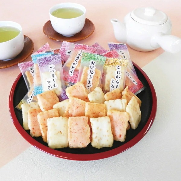 大正七年創業　百菓匠　まえだ 感謝の気持ち コメントあられ