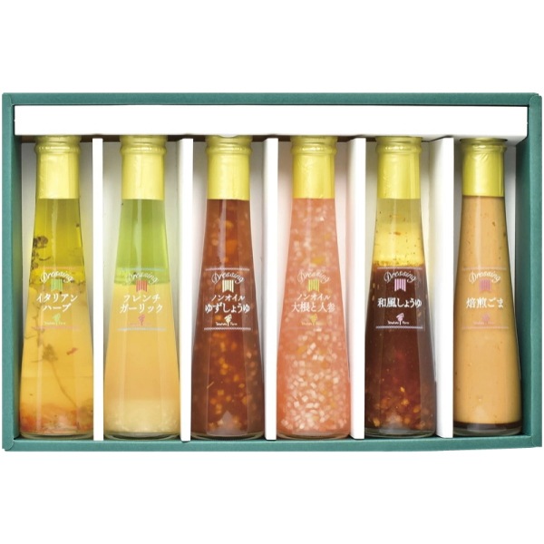 たかはたファーム<BR>ナチュラルドレッシング６本セット