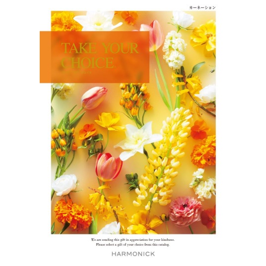カタログギフト「テイク・ユア・チョイス」<BR><b>“カーネーション” ５，9００円コース</b>　送料無料　　