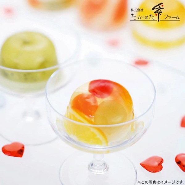 たかはたファーム<br>フルーツゼリー・ダブルテイスト6個詰合せ
