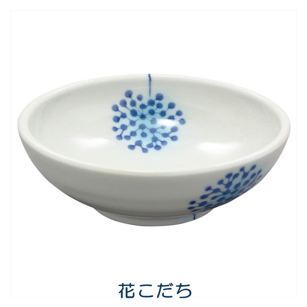 【波佐見焼】藍のうつわ<br>玉渕平鉢