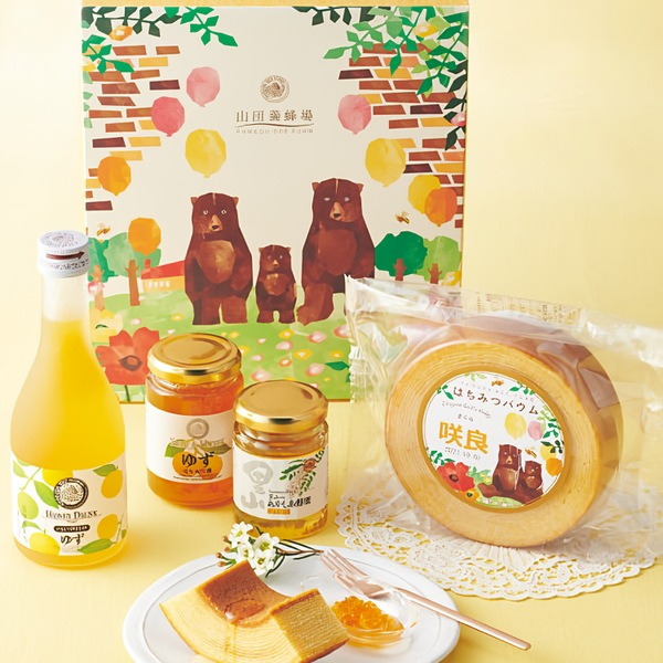 名入れ<br>山田養蜂場　はちみつバウムセット<br>※お届けまでに2週間ほどお日にちを頂きます。