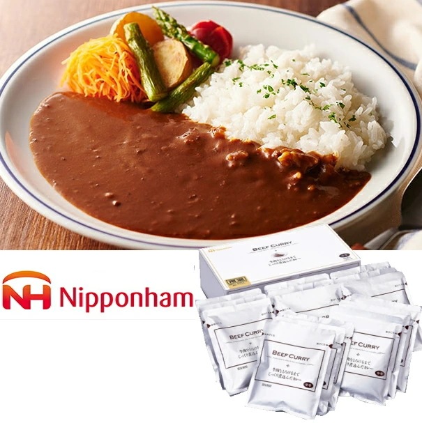 【ニッポンハム】日本ハム 牛肉をとろけるまでじっくり煮込んだ <br>カレーセット(中辛) <br>送料無料<br>　お届け指定日は11月18日以降となります